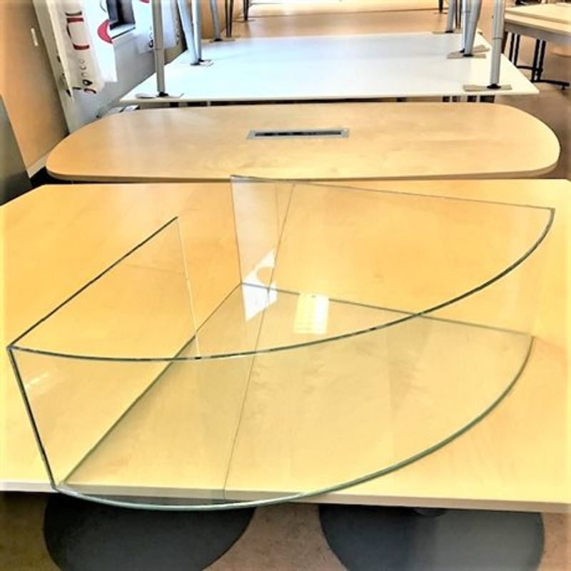 Glasmonter hörndel 60x60x25 cm - begagnad
