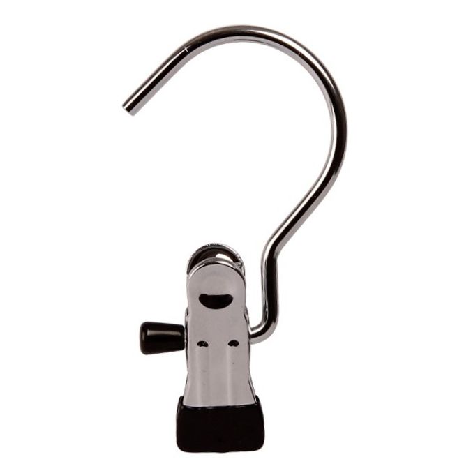 Huvudbild Enkelclips stor krok 100-pack krom