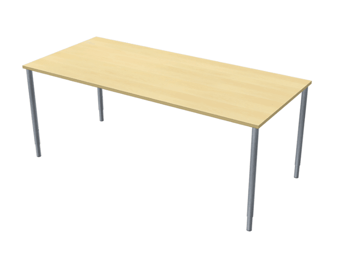 Huvudbild Bord med silver hörnben 1800x800 mm 