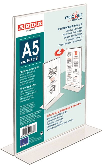 Huvudbild Skylthållare A5 T-fot 