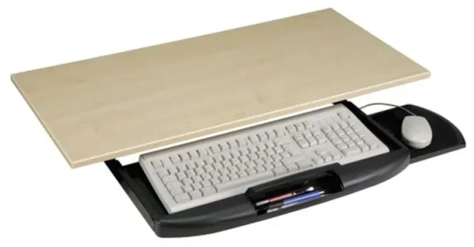 Huvudbild Tangentbordshylla utdragbar svart