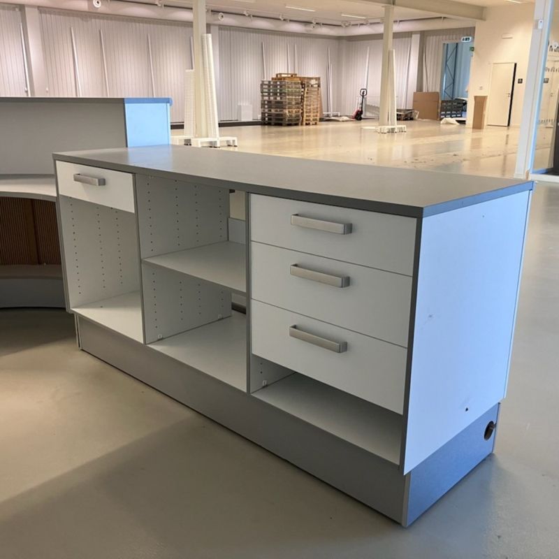 Butiksdisk Hestra vit - begagnad