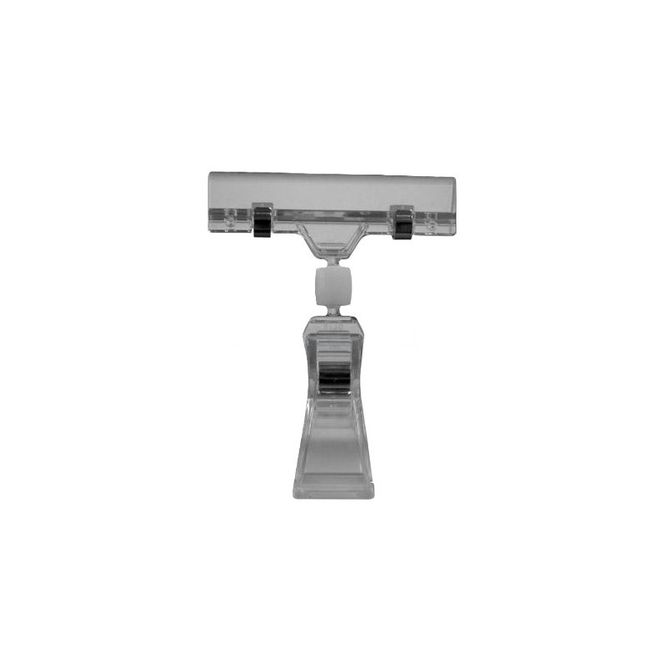 Huvudbild Skyltklämma stor transparent 10-pack