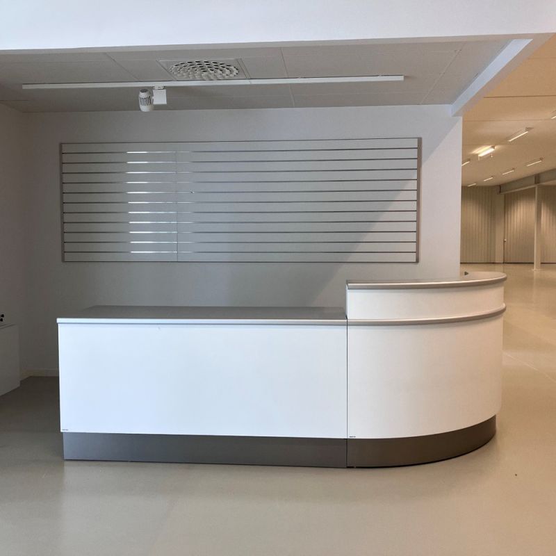 Butiksdisk Hestra vit - begagnad