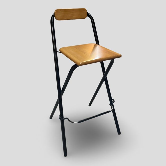 Huvudbild Barstol Dennis fällbar med träsits - begagnad