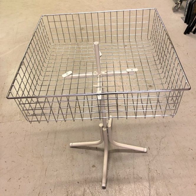 Huvudbild Störtkorg 62x62 krom/vit - begagnad