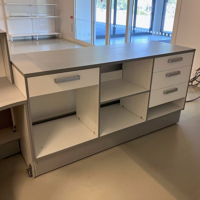 Butiksdisk Hestra vit - begagnad
