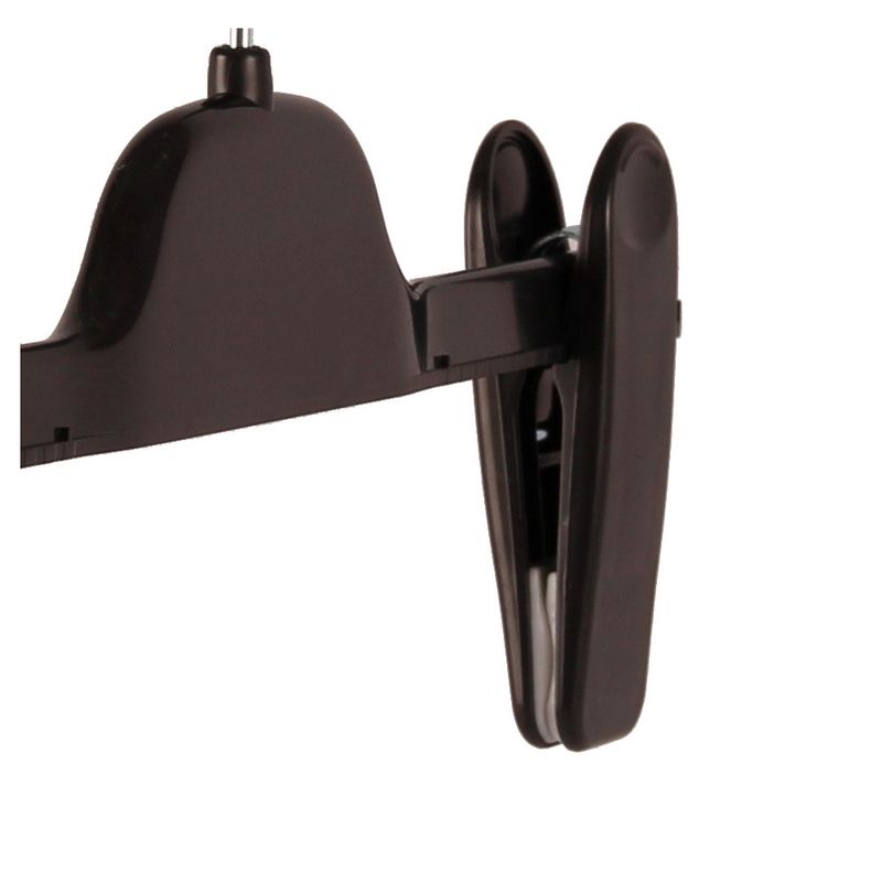 Clipshängare plast 36 cm 100-pack svart