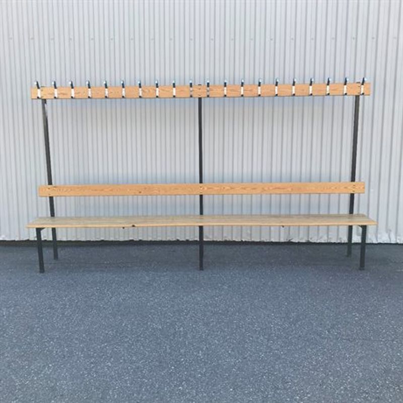 Sittbänk med kroklist 300 cm - begagnad