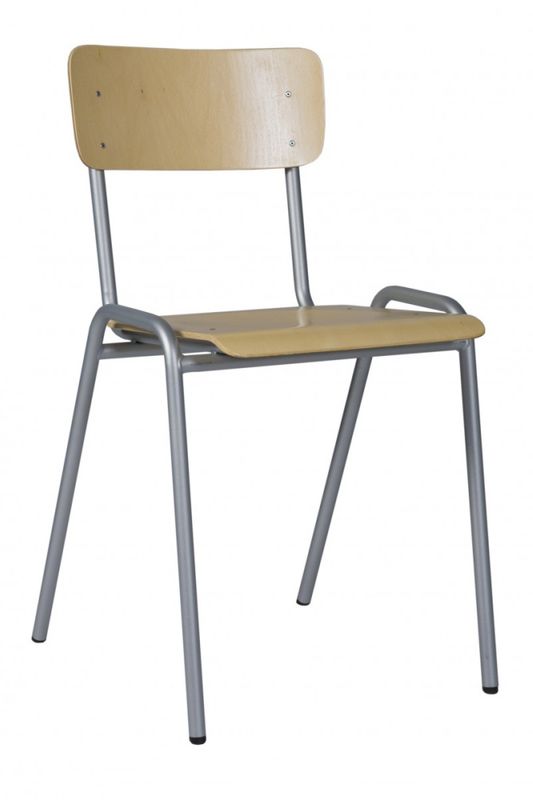 Stapelbar stol KS | silver stomme