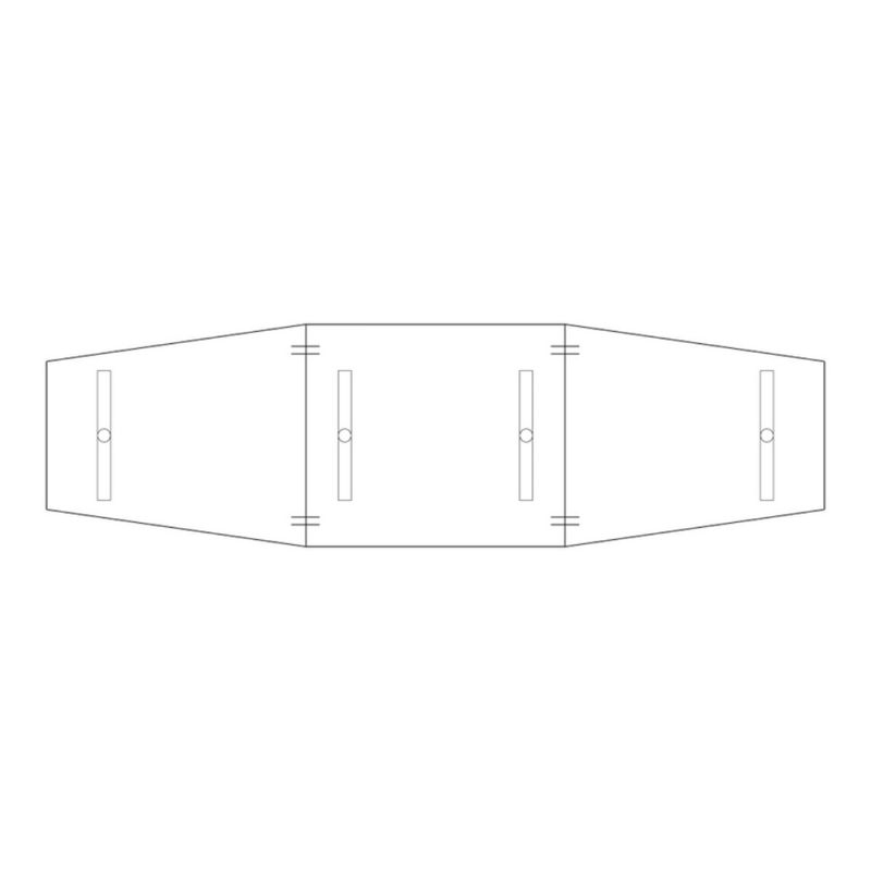 Konferensbord 3-delat 4200x1200/800mm bok